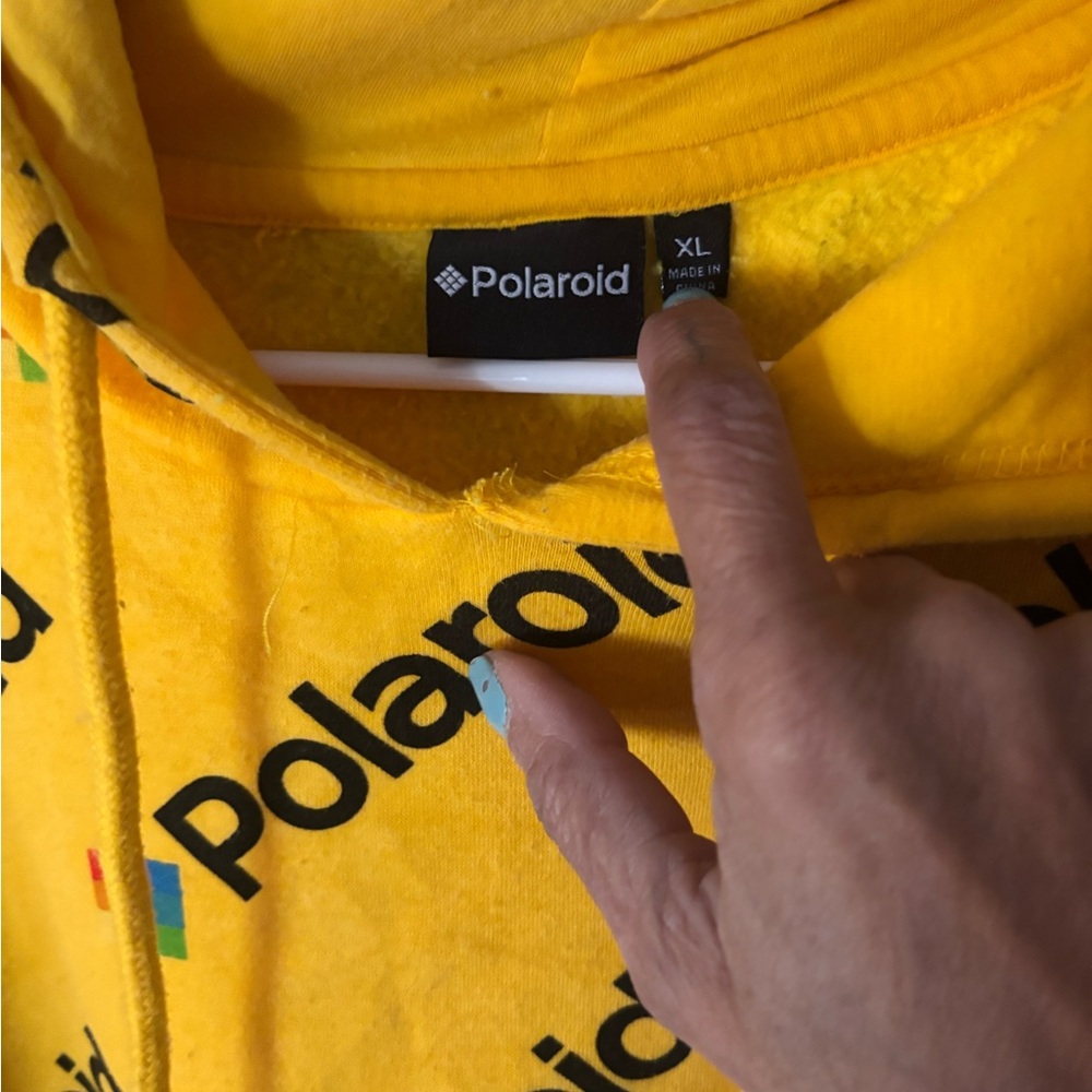 Polaroid Vibrant Yellow Hoodie - Picture 2 of 2